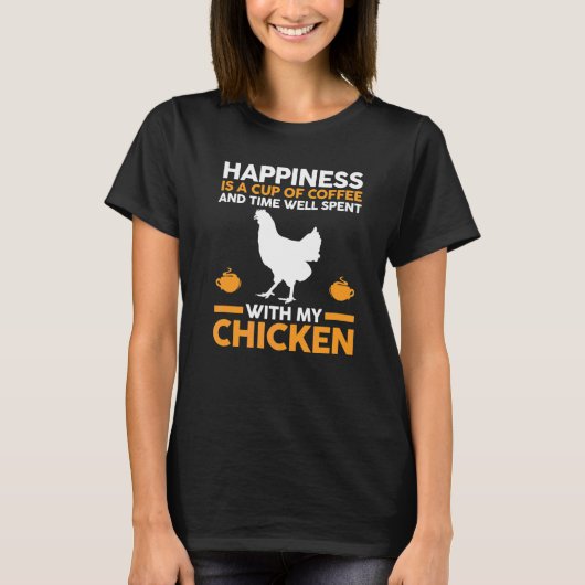 Kaffee Huhn T-Shirt (Vorderseite)