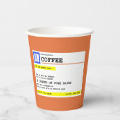 Kaffee humorvoll pappbecher (Vorderseite)