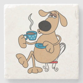 Kaffee Hund Marble Stone Untersetzer