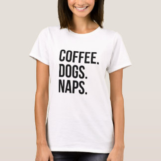 Kaffee Hunde Nickerchen Sweatshirt T-Shirt
