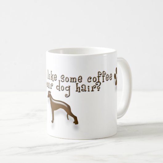 Kaffee-Hundehaar-Tasse Kaffeetasse (VorderseiteRechts)
