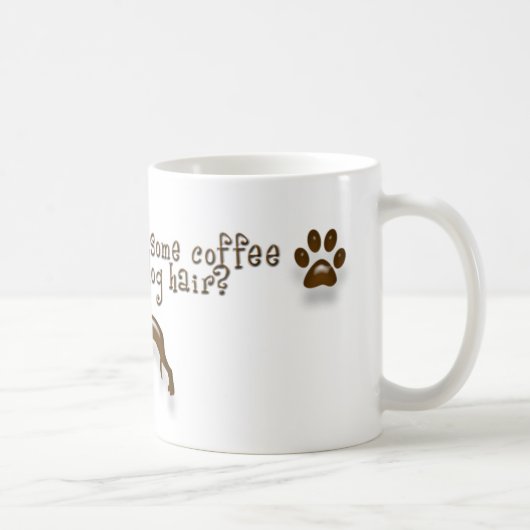 Kaffee-Hundehaar-Tasse Kaffeetasse (Rechts)