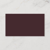 Kaffee Icon Brown Business Cards Visitenkarte (Rückseite)