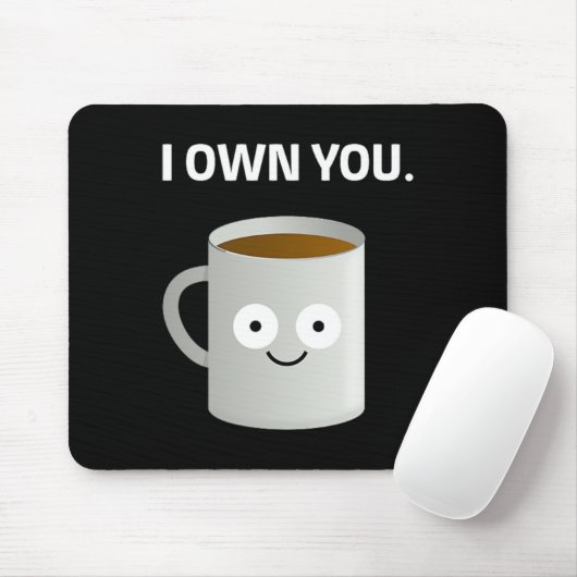 Kaffee im eigenen Koffein Addict Ironic Funny Des Mousepad (Mit Mouse)