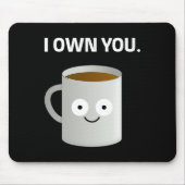 Kaffee im eigenen Koffein Addict Ironic Funny Des Mousepad (Vorne)