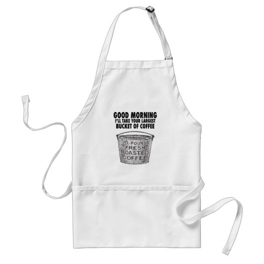 Kaffee im Eimer Schürze (Vorne)