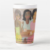 "Kaffee im Garten" Latte-Tasse Milchtasse (Vorderseite)