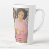 "Kaffee im Garten" Latte-Tasse Milchtasse (Rechts)