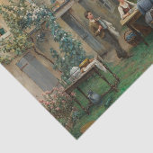 Kaffee im Garten von Daniel Ridgway Knight Seidenpapier (Ausschnitt)