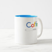 Kaffee im Google-Schriftart Zweifarbige Tasse (VorderseiteRechts)
