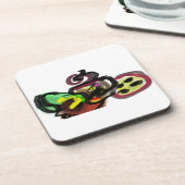 Kaffee im Herbst Getränkeuntersetzer (Linke Seite)