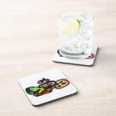 Kaffee im Herbst Getränkeuntersetzer (Rechte Seite)