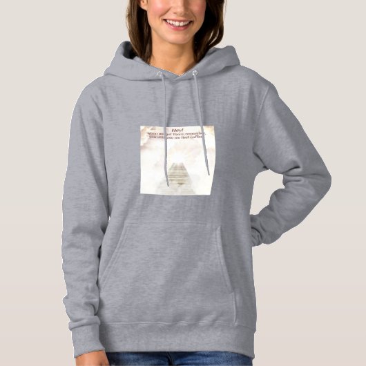 Kaffee im Himmel Hoodie (Vorderseite)