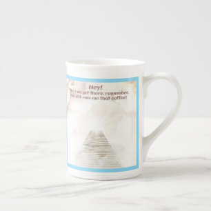 Kaffee im Himmel Porzellantasse