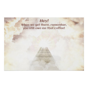Kaffee im Himmel Poster