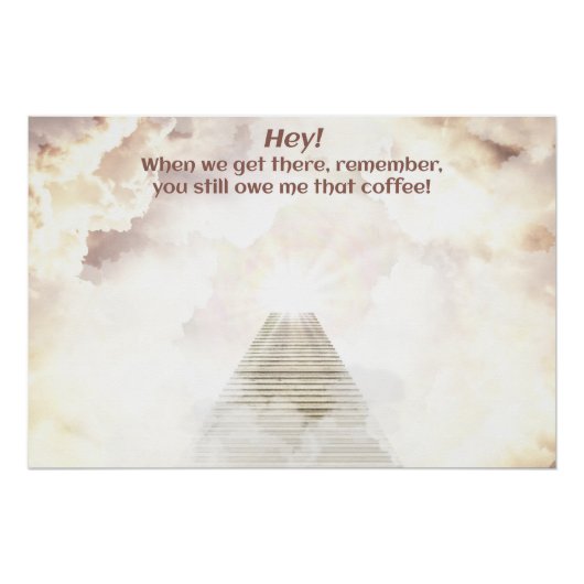 Kaffee im Himmel Poster (Vorderseite)