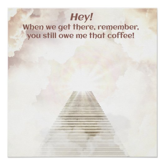 Kaffee im Himmel Poster (Vorderseite)