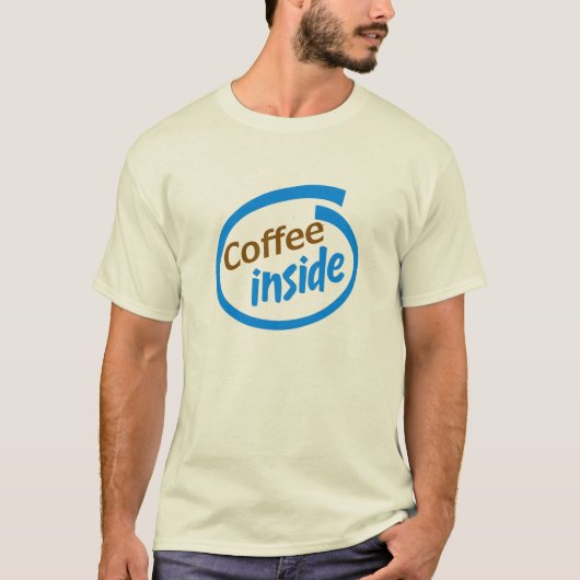 Kaffee im Inneren! T-Shirt (Vorderseite)