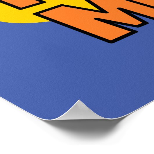 Kaffee im Moment | Kawaii | Funny Cat Poster (Ecke)