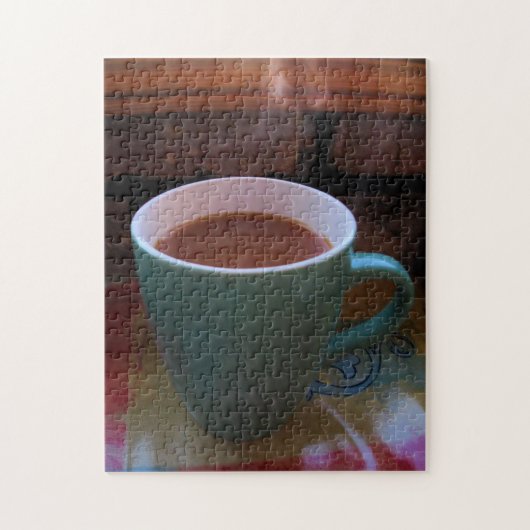 Kaffee im Morgenrätsel Puzzle (Vertikal)