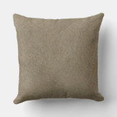 Kaffee-Imitat-lederner Monogramm-Jahrestag Kissen (Rückseite)