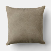 Kaffee-Imitat-lederner Monogramm-Jahrestag Kissen (Rückseite)