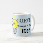Kaffee, immer eine tolle Idee Kaffeetasse (VorderseiteRechts)