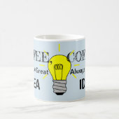 Kaffee, immer eine tolle Idee Kaffeetasse (Mittel)