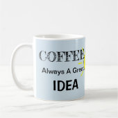 Kaffee, immer eine tolle Idee Kaffeetasse (Links)