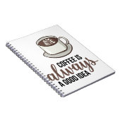 Kaffee immer gute Idee Notizblock (Rechte Seite)