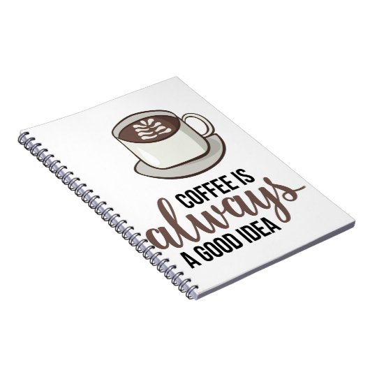 Kaffee immer gute Idee Notizblock (Rechte Seite)