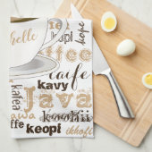 Kaffee in aller Welt Geschirrtuch (Viertel Falte)