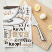 Kaffee in aller Welt Handtuch (Viertel Falte)