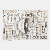 Kaffee in aller Welt Handtuch (Horizontal)