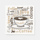Kaffee in aller Welt Serviette (Vorderseite)