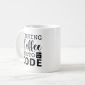 Kaffee in Code umwandeln Kaffeetasse (Vorderseite Links)