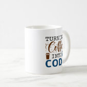 Kaffee in Code umwandeln Kaffeetasse (VorderseiteRechts)