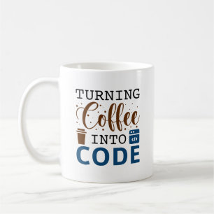 Kaffee in Code umwandeln Kaffeetasse