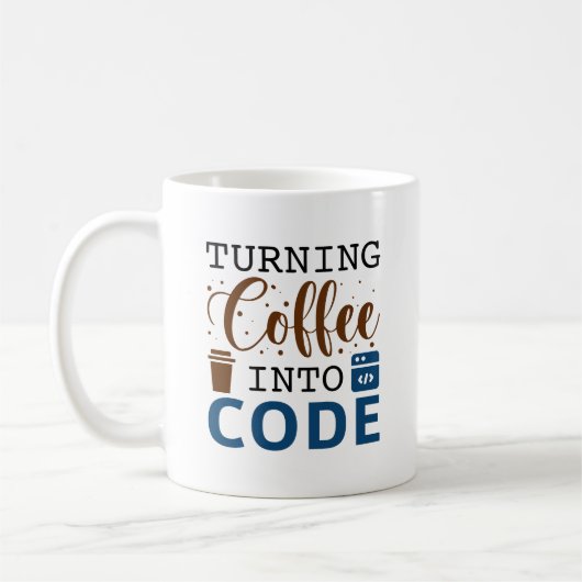 Kaffee in Code umwandeln Kaffeetasse (Links)