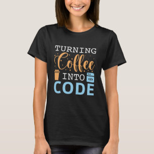 Kaffee in Code umwandeln T-Shirt