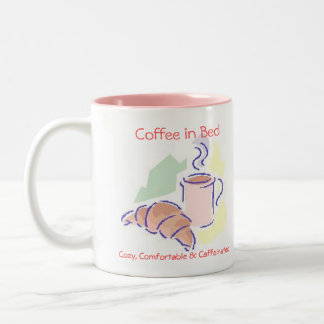 Kaffee in der Bett-Tasse Zweifarbige Tasse