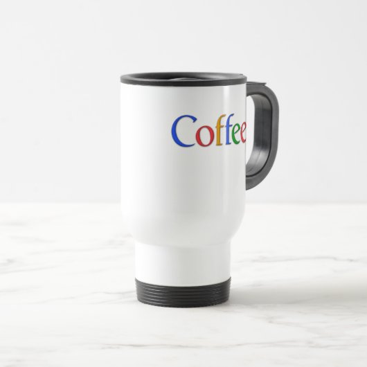 Kaffee in der Google-Schriftartreise-Tasse Reisebecher (VorderseiteRechts)