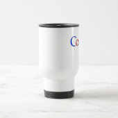 Kaffee in der Google-Schriftartreise-Tasse Reisebecher (Mittel)
