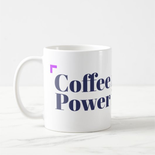 Kaffee in der Hand, Power im Herzen Kaffeetasse (Links)