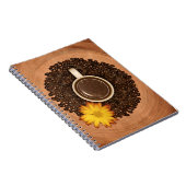 Kaffee in der Runde Notizblock (Rechte Seite)