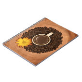 Kaffee in der Runde Notizblock (Linke Seite)