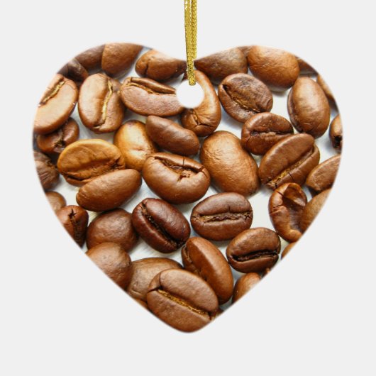 Kaffee in drei Weihnachtstagen Keramik Ornament (Vorne)