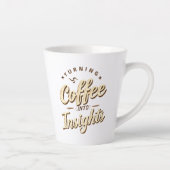 Kaffee in Einblicke verwandeln Data Humor Milchtasse (Rechts)