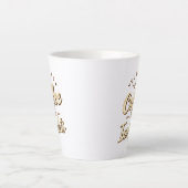 Kaffee in Einblicke verwandeln Data Humor Milchtasse (Vorderseite)