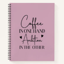 Kaffee in einer Hand Ehrgeiz in der anderen lustig